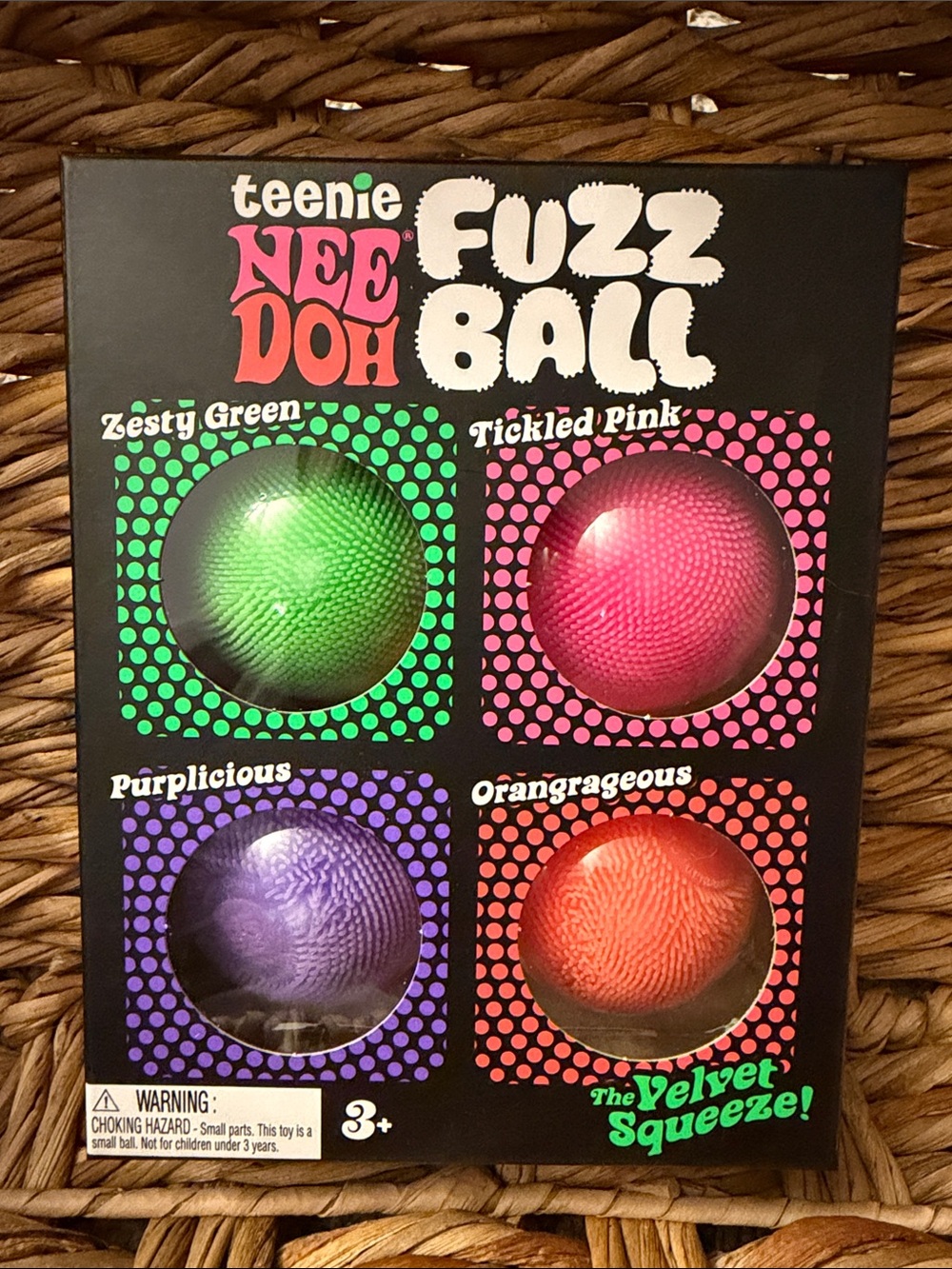 Needoh Teenie Fuzz Ball 4-Pack